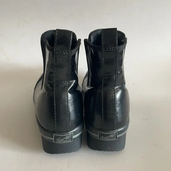 Dansko Womens Vail Black Coated Canvas Outdoor Ankle Rain Boots size 36 EU - Picture 4 of 10